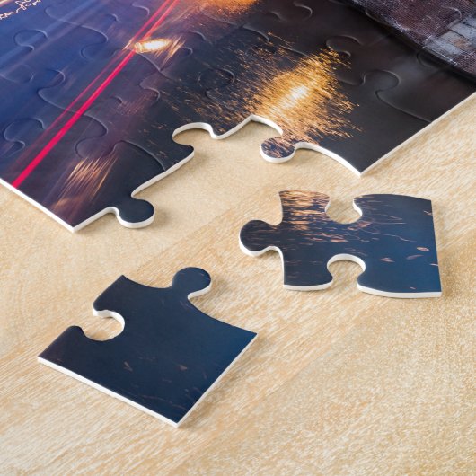 Amsterdam-Kanäle nachts Puzzle (Seite)