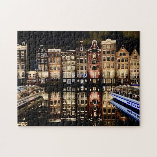 Amsterdam-Kanalhäuser-Jigsaw-Puzzle Puzzle (Horizontal)