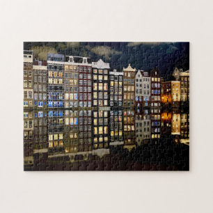 Amsterdam-Kanalhäuser-Jigsaw-Puzzle Puzzle