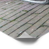 Amsterdam Katzen auf dem Foto Fahrräder Poster (Ecke)