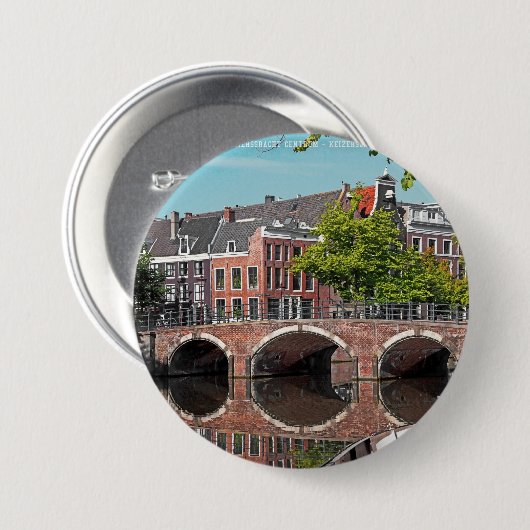 Amsterdam - Keizersgracht Button (Vorne & Hinten)