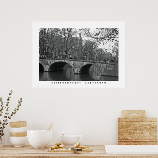 Amsterdam - Keizersgracht Poster (Küche)