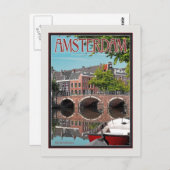 Amsterdam - Keizersgracht Postkarte (Vorne/Hinten)