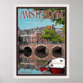 Amsterdam - Keizersgracht-RchtCentrum Poster (Vorne)