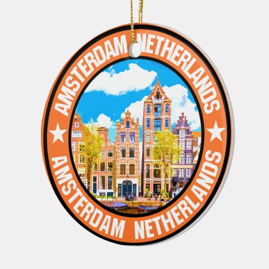 Amsterdam Keramik Ornament (Links)
