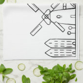 Amsterdam-Küchen-Geschirrtuch Küchentuch (Gefaltet)