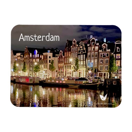 Amsterdam Kühlschrankmagnet von Velvet Escape Magnet (Horizontal)
