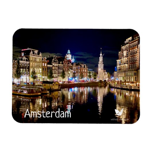 Amsterdam Kühlschrankmagnet von Velvet Escape Magnet (Horizontal)