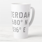 Amsterdam Latitude Longitude Milchtasse (Rechte Ecke)