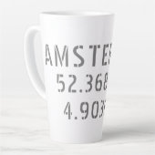 Amsterdam Latitude Longitude Milchtasse (Linke Ecke)