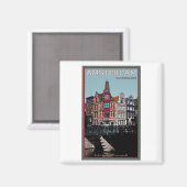 Amsterdam - Leidsestraat - Keizersgracht Magnet (Vorderseite/Rückseite)