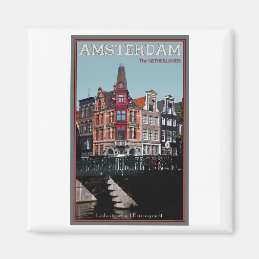 Amsterdam - Leidsestraat - Keizersgracht Magnet (Vorne)
