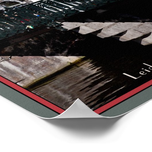 Amsterdam - Leidsestraat - Keizersgracht Poster (Ecke)