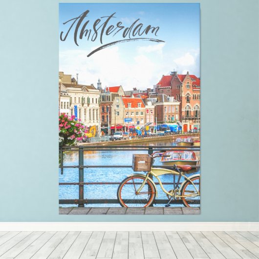 Amsterdam Leinwanddruck (Insitu (Holzboden))