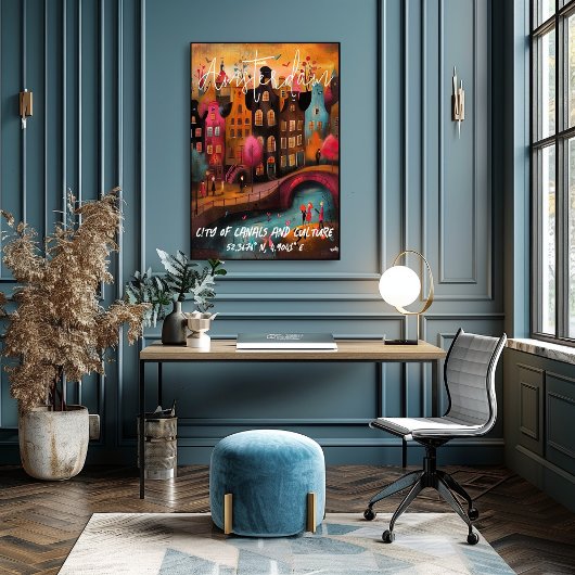 Amsterdam: Magia de Canales y Cultura Poster