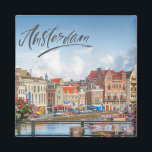 Amsterdam Magnet<br><div class="desc">Amsterdam ist die Hauptstadt der Niederlande,  bekannt für ihr künstlerisches Erbe,  ihr aufwändiges Kanalsystem und ihre engen Häuser mit gegabelten Fassaden.</div>