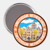 Amsterdam Magnet (Vorderseite/Rückseite)