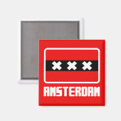 Amsterdam Magnet (Vorderseite/Rückseite)