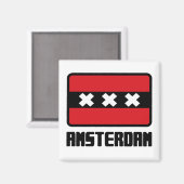 Amsterdam Magnet (Vorderseite/Rückseite)