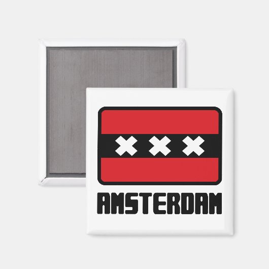 Amsterdam Magnet (Vorderseite/Rückseite)