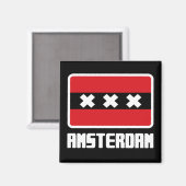 Amsterdam Magnet (Vorderseite/Rückseite)