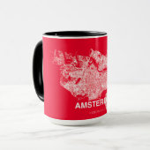Amsterdam map tasse (Vorderseite Links)