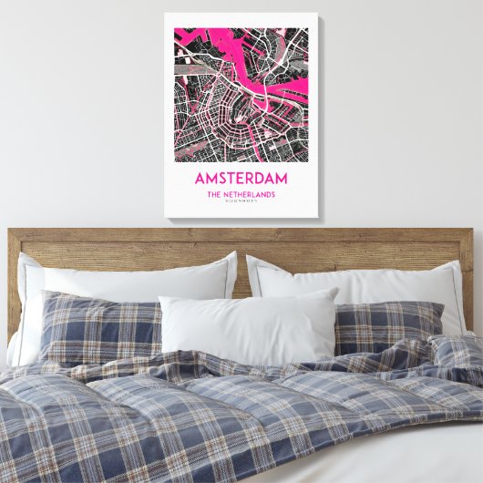 AMSTERDAM-MEMORY LEINWANDDRUCK (Insitu (Schlafzimmer))