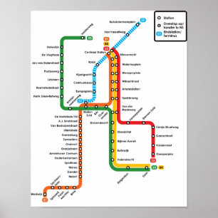 Amsterdam-Metro Plakat
