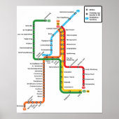 Amsterdam Metro Poster (Vorne)