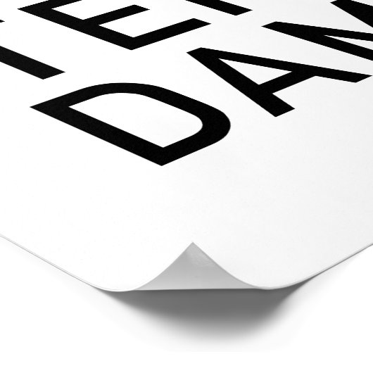 Amsterdam - minimalistic typography poster (Ecke)