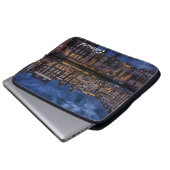 Amsterdam mit Kanälen in Dusk Laptopschutzhülle (Vorne Knopf)