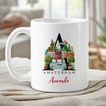 Amsterdam Monogramm Buchstabe A Personalisiertes G