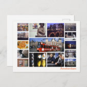 Amsterdam multiimage postkarte (Vorne/Hinten)