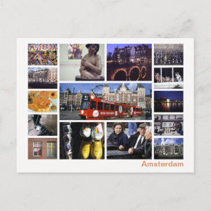 Amsterdam multiimage postkarte