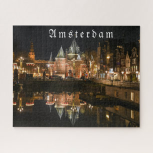 Amsterdam nachts, Weihnachten 2021 Jigsaw Puz Puzzle