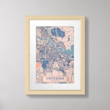 Amsterdam Netherlands Breezy City Map Travel