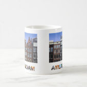 Amsterdam Netherlands Canal Houses Foto Kaffeetasse (Mittel)