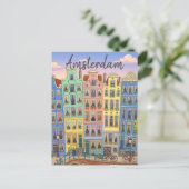 Amsterdam Netherlands Postkarte (Stehend Vorderseite)