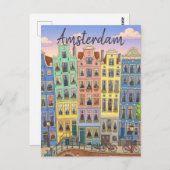 Amsterdam Netherlands Postkarte (Vorne/Hinten)