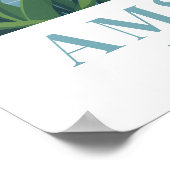 Amsterdam Netherlands Vintage Travel Bicycles Art Poster (Ecke)