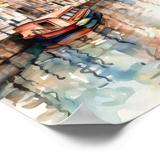 Amsterdam Netherlands Wall Art Square Poster (Ecke)