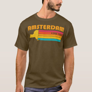 Amsterdam New York Vintage Souvenir mit Gebrauchss T-Shirt