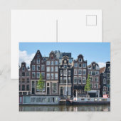 Amsterdam, Niederlande Alte historische Gebäude Postkarte (Vorne/Hinten)