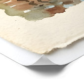 Amsterdam Niederlande Aquarell Poster (Ecke)
