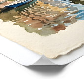 Amsterdam Niederlande Aquarell Poster (Ecke)