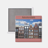 Amsterdam Niederlande Canal Houses Magnet (Vorderseite/Rückseite)