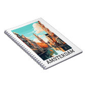 Amsterdam Niederlande Canal Travel Notizblock (Rechte Seite)