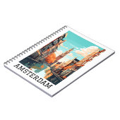 Amsterdam Niederlande Canal Travel Notizblock (Linke Seite)