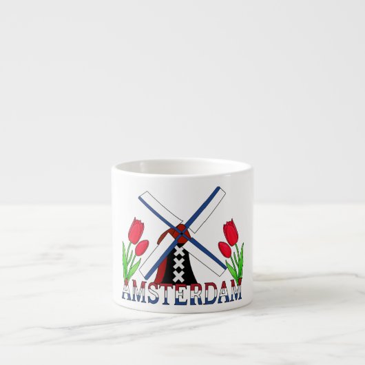 Amsterdam Niederlande Espressotasse (Vorderseite)