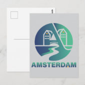 Amsterdam Niederlande Europa Postkarte (Vorne/Hinten)